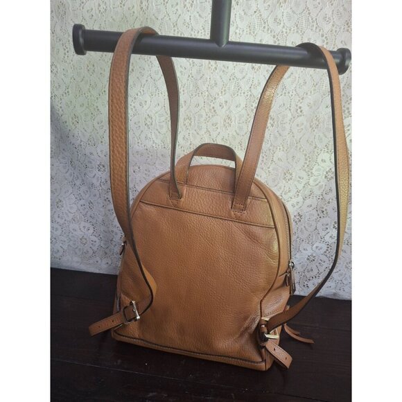 EUC Michael Kors Rhea Medium Pebbled Brown Leather Backpack-Excellent Condition! - Picture 5 of 14